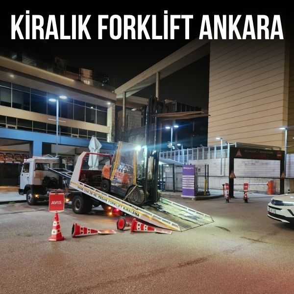 Dikmen bölgesinde günlük forklift kiralama hizmeti sunan forklift aracı